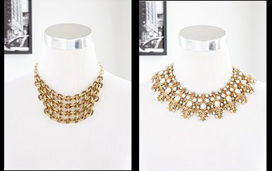 Allegra Signature & Cristina Linked Grid Necklaces