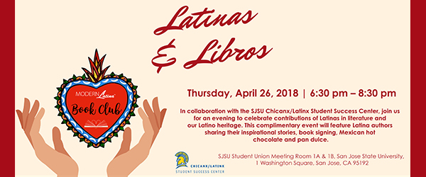 Latinas & Libros Event April 26, 2018