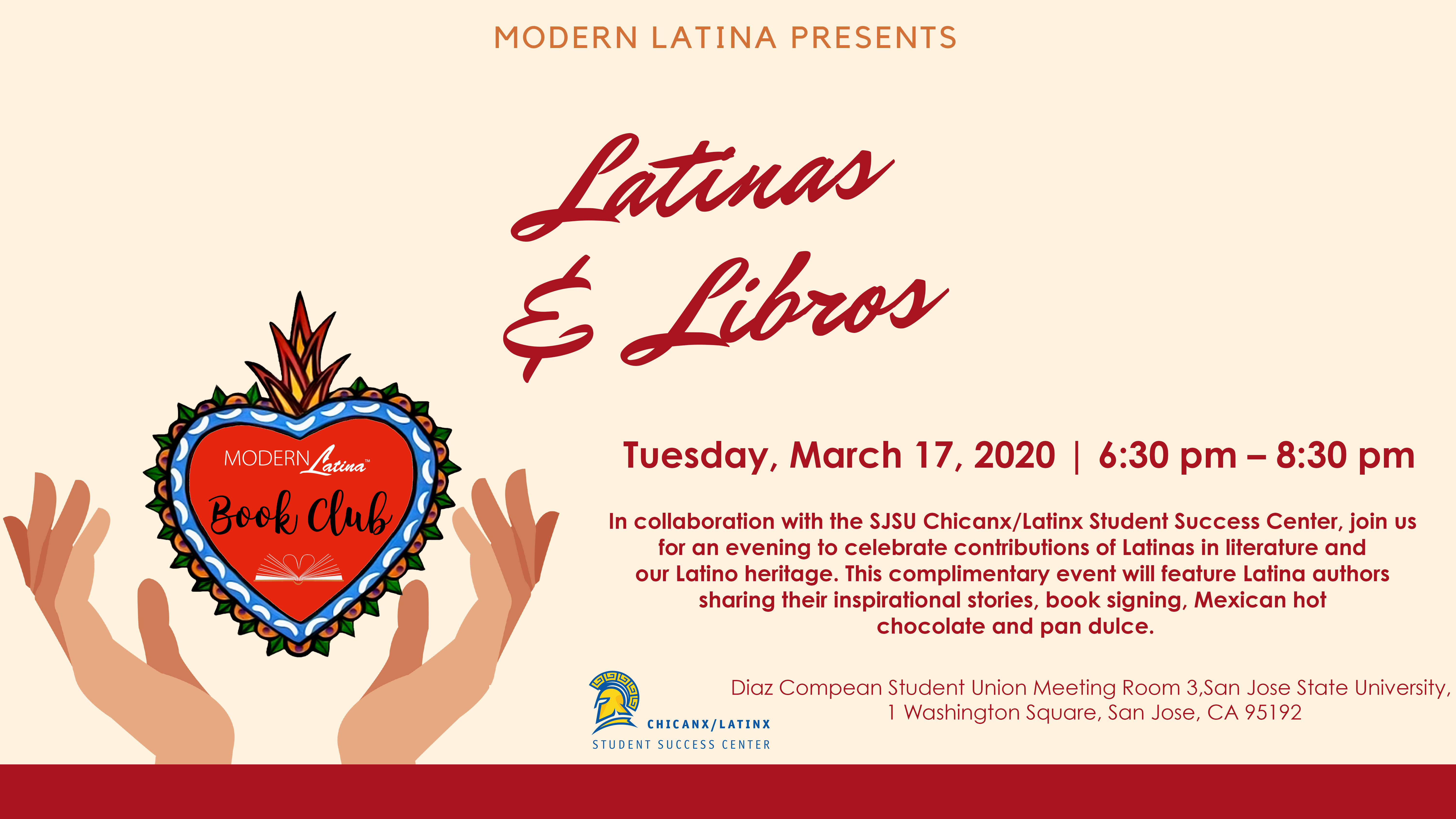 Latinas & Libros Event | March 17, 2020