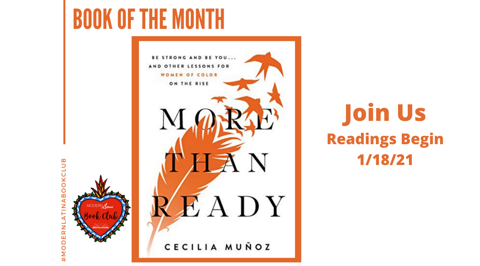 Modern Latina Book Club: More than Ready: Be Strong and Be You . . . and Other Lessons for Women of Color on the Rise by Cecilia Muñoz