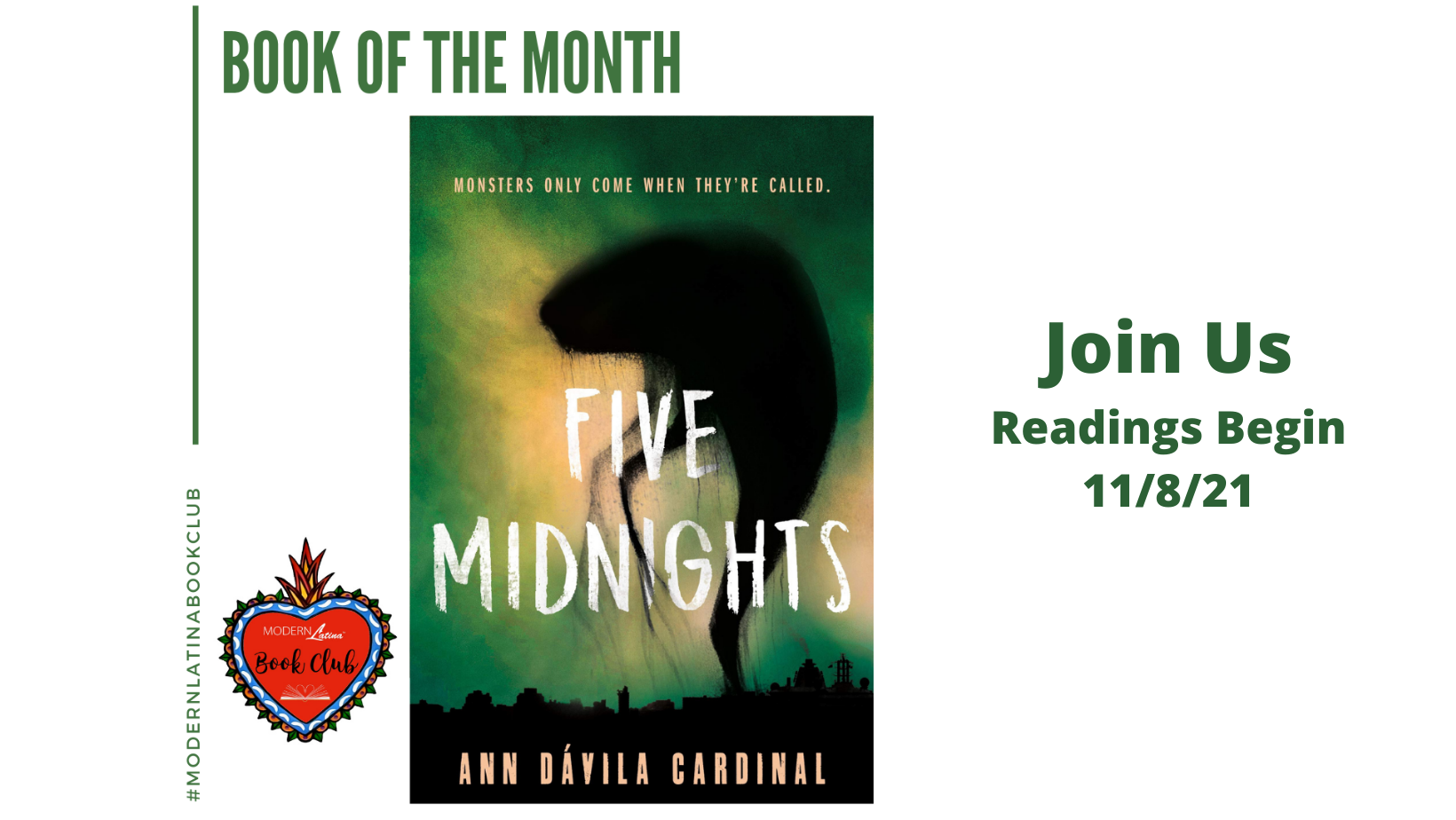 Five Midnights by Ann Dávila Cardinal #ModernLatinaBookClub