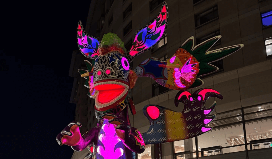 Enchanting Alebrijes Exhibition Illuminates Plaza de César Chávez, San Jose, CA